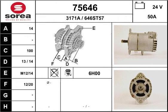 EAI 75646 - Ģenerators autospares.lv