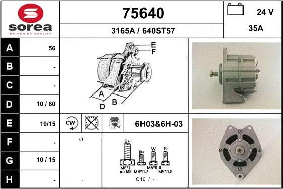 EAI 75640 - Ģenerators www.autospares.lv