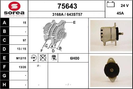 EAI 75643 - Ģenerators autospares.lv