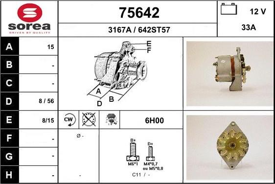 EAI 75642 - Ģenerators autospares.lv