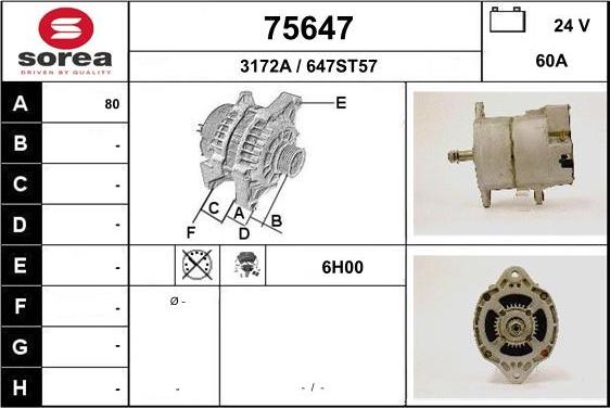 EAI 75647 - Ģenerators autospares.lv