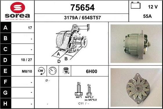 EAI 75654 - Ģenerators www.autospares.lv