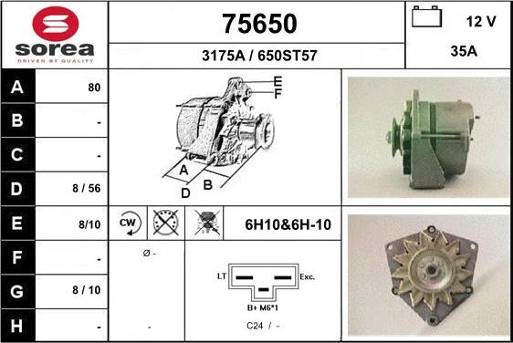 EAI 75650 - Ģenerators autospares.lv