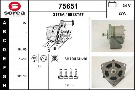 EAI 75651 - Ģenerators autospares.lv