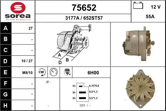 EAI 75652 - Ģenerators www.autospares.lv