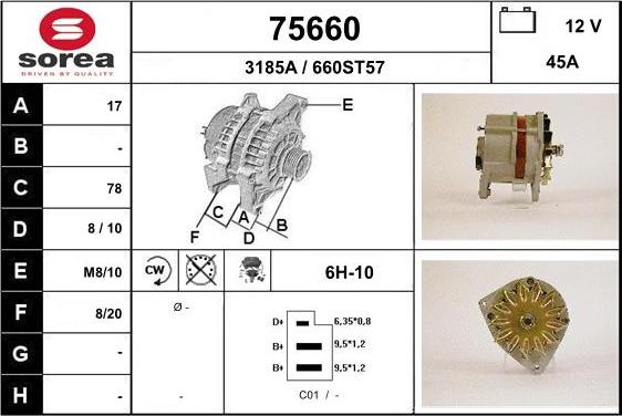 EAI 75660 - Ģenerators autospares.lv