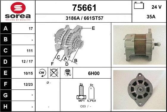 EAI 75661 - Ģenerators autospares.lv