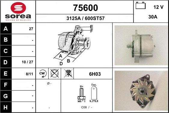 EAI 75600 - Ģenerators autospares.lv