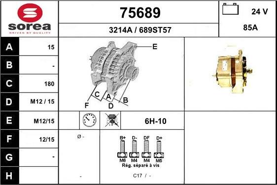 EAI 75689 - Ģenerators autospares.lv