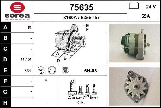 EAI 75635 - Ģenerators www.autospares.lv