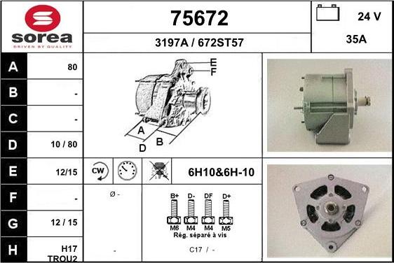 EAI 75672 - Ģenerators autospares.lv