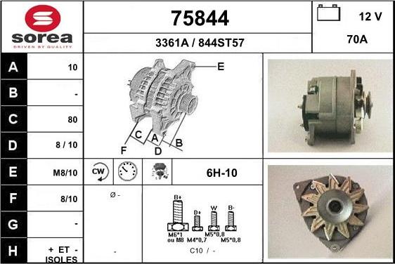 EAI 75844 - Alternator www.autospares.lv