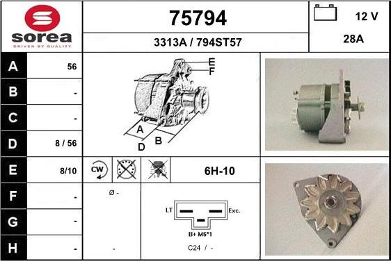 EAI 75794 - Ģenerators autospares.lv