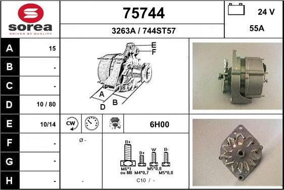 EAI 75744 - Alternator www.autospares.lv