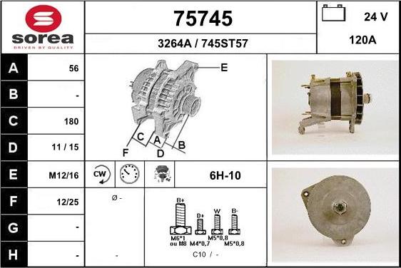 EAI 75745 - Alternator www.autospares.lv