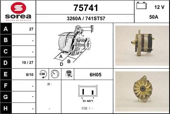 EAI 75741 - Alternator www.autospares.lv