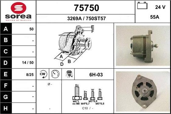 EAI 75750 - Alternator www.autospares.lv