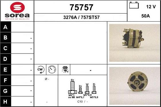 EAI 75757 - Генератор www.autospares.lv