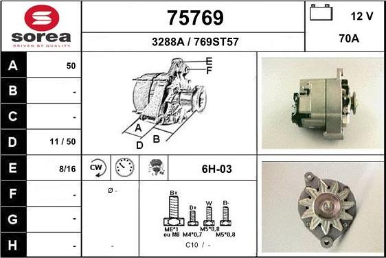 EAI 75769 - Ģenerators autospares.lv