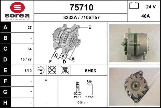 EAI 75710 - Alternator www.autospares.lv