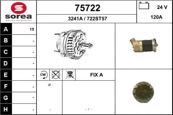 EAI 75722 - Ģenerators www.autospares.lv