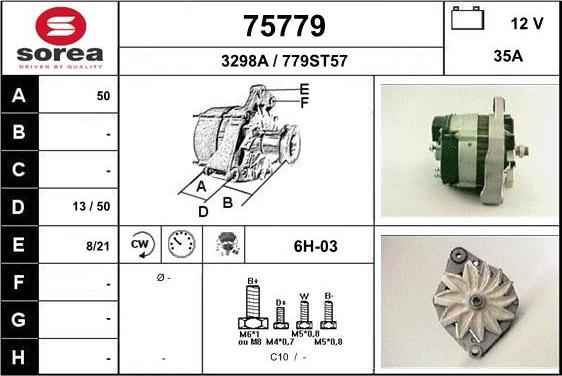 EAI 75779 - Alternator www.autospares.lv