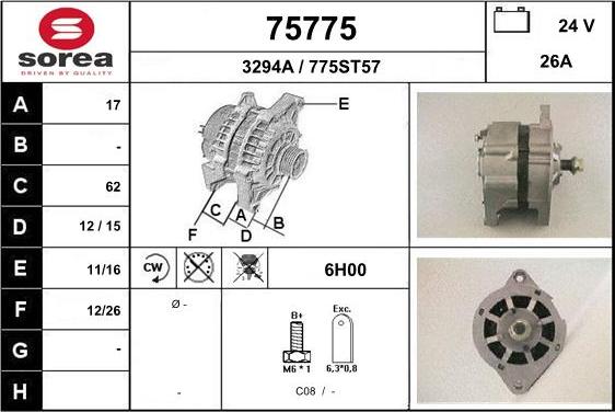 EAI 75775 - Ģenerators autospares.lv