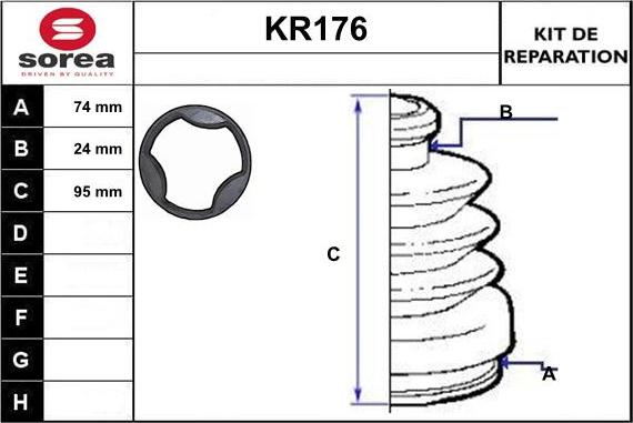 EAI KR176 - Putekļusargs, Piedziņas vārpsta autospares.lv