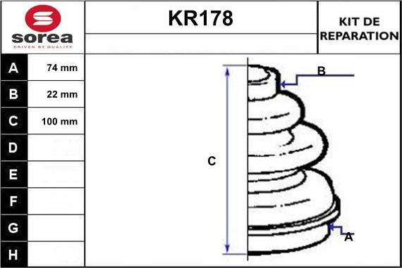 EAI KR178 - Putekļusargs, Piedziņas vārpsta autospares.lv