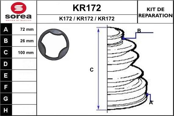 EAI KR172 - Putekļusargs, Piedziņas vārpsta autospares.lv