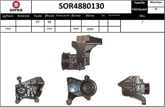 EAI SOR4880130 - Hidrosūknis, Stūres iekārta www.autospares.lv