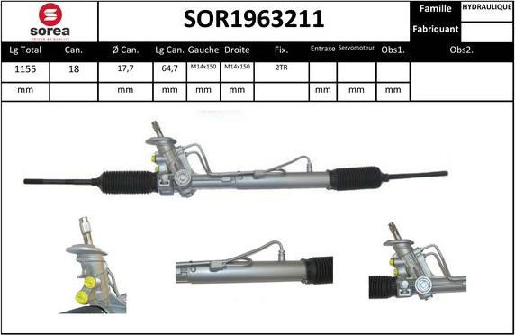 EAI SOR1963211 - Stūres mehānisms autospares.lv