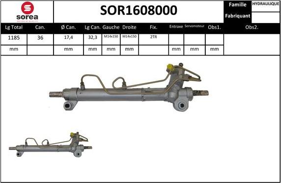 EAI SOR1608000 - Stūres mehānisms www.autospares.lv