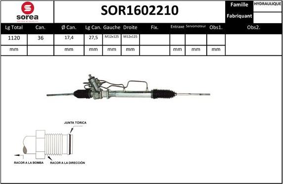 EAI SOR1602210 - Stūres mehānisms autospares.lv