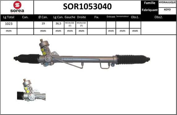 EAI SOR1053040 - Stūres mehānisms autospares.lv