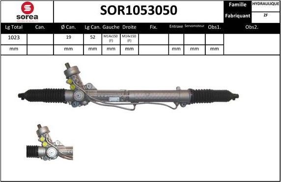 EAI SOR1053050 - Рулевой механизм, рейка www.autospares.lv