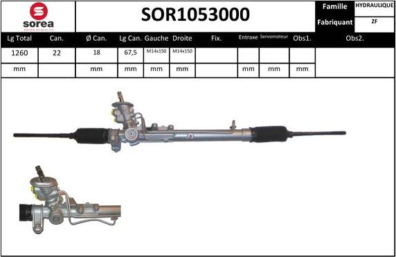 EAI SOR1053000 - Steering Gear www.autospares.lv