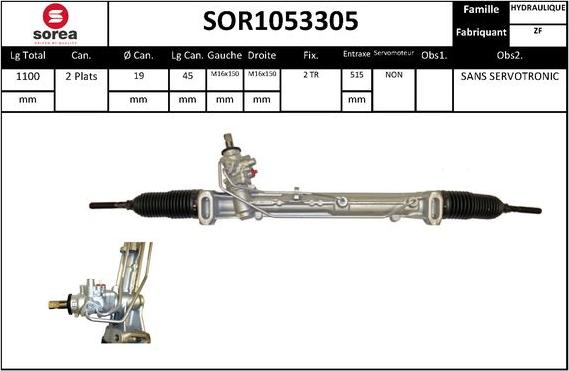 EAI SOR1053305 - Steering Gear www.autospares.lv