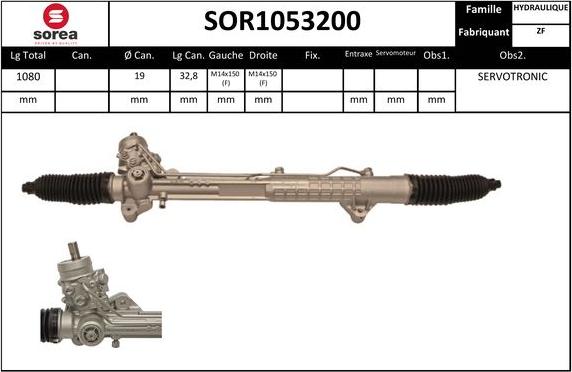 EAI SOR1053200 - Steering Gear www.autospares.lv