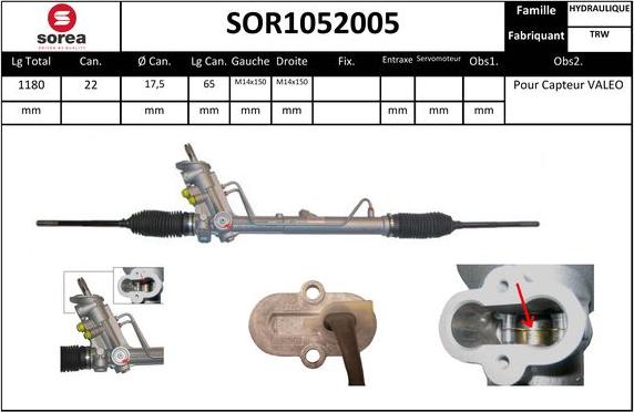 EAI SOR1052005 - Stūres mehānisms www.autospares.lv