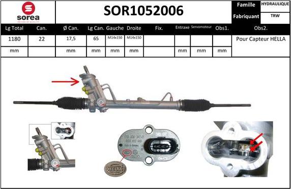 EAI SOR1052006 - Stūres mehānisms www.autospares.lv