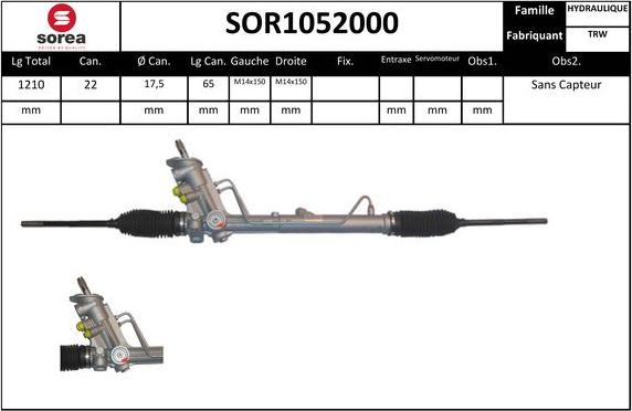 EAI SOR1052000 - Stūres mehānisms www.autospares.lv