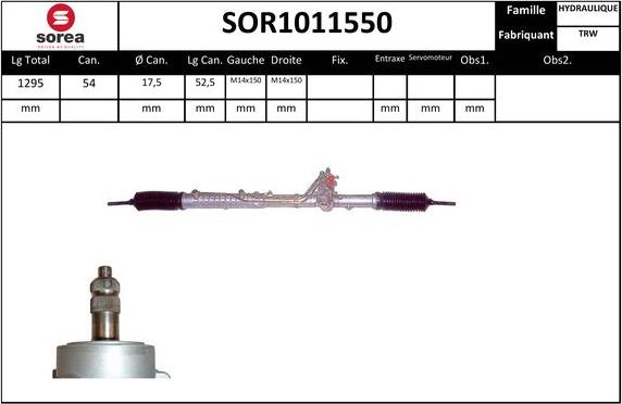 EAI SOR1011550 - Stūres mehānisms autospares.lv