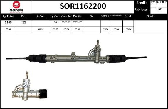 EAI SOR1162200 - Stūres mehānisms autospares.lv