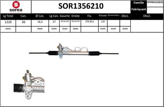 EAI SOR1356210 - Stūres mehānisms www.autospares.lv