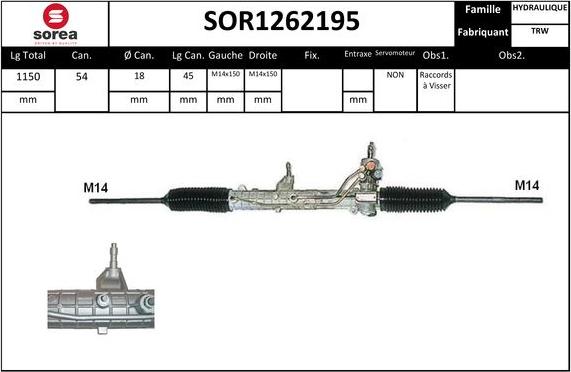 EAI SOR1262195 - Stūres mehānisms autospares.lv