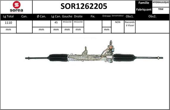 EAI SOR1262205 - Stūres mehānisms autospares.lv