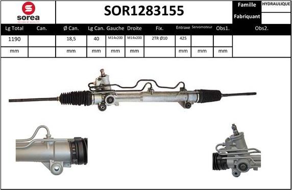 EAI SOR1283155 - Stūres mehānisms autospares.lv