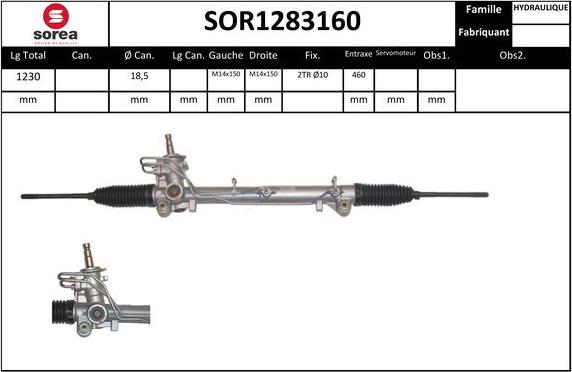 EAI SOR1283160 - Stūres mehānisms www.autospares.lv