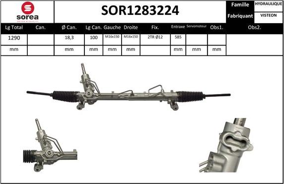 EAI SOR1283224 - Stūres mehānisms www.autospares.lv